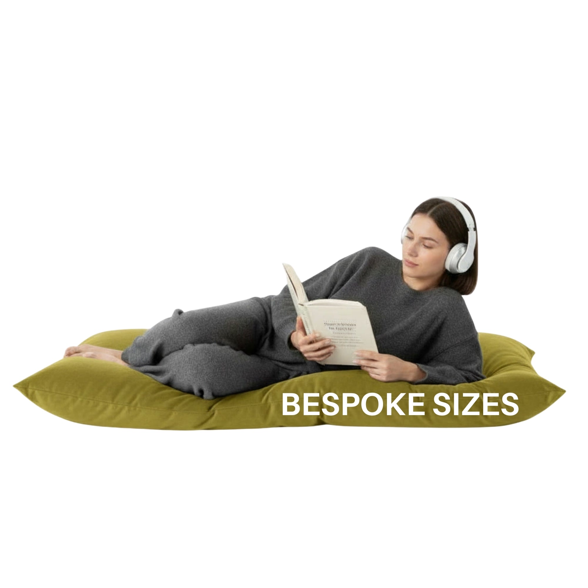 Custom Made Floor Cushions Plush Velvet EPS Polystyrene Beads Filled