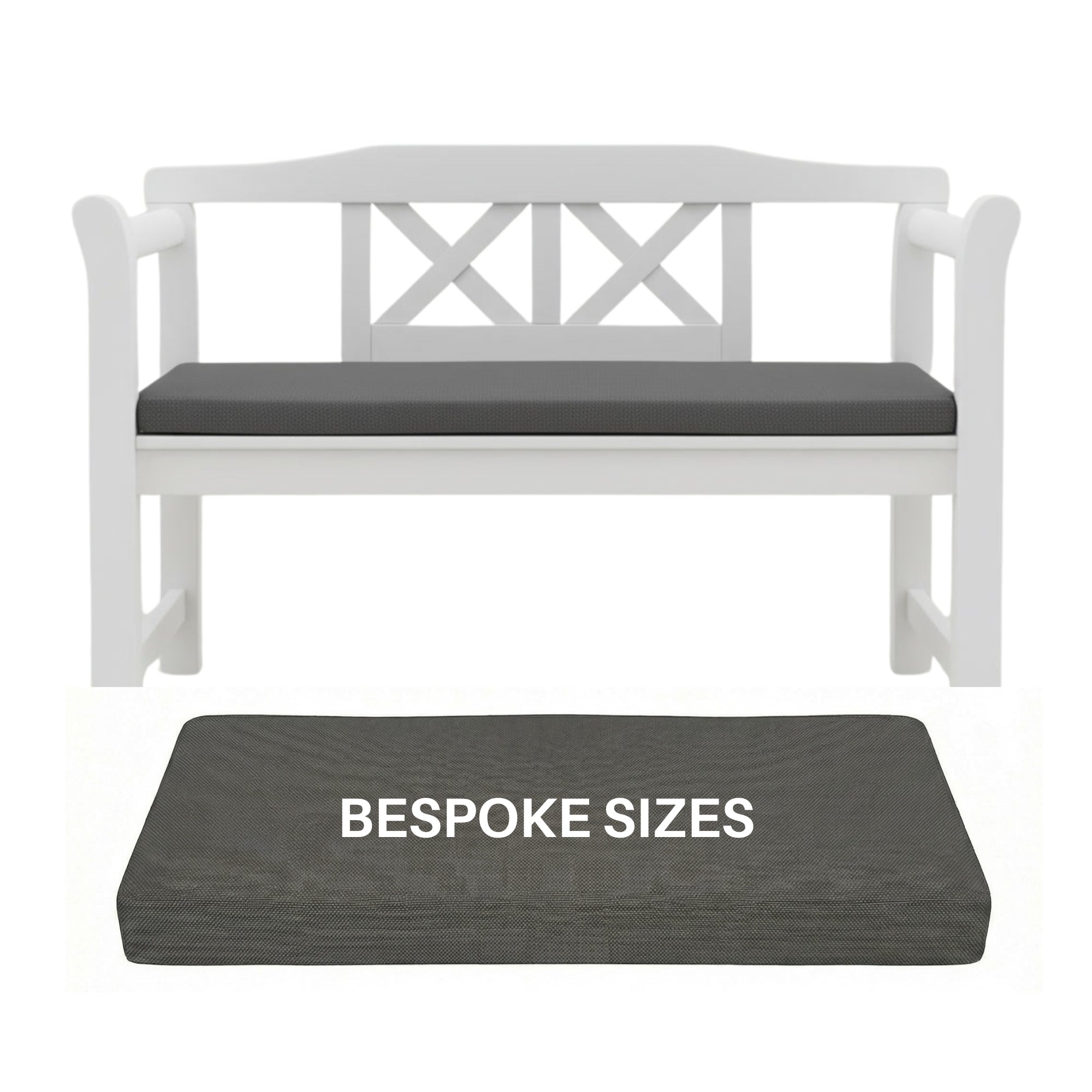 Custom Bench Cushions, Bespoke Crash Mats, Cut To Size Outdoor and Inddor Seating Pads Water Resistant